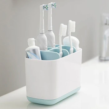 1 adet Diş Fırçası Diş Macunu Tutucu Kılıf Tıraş makyaj fırçası Elektrikli Diş Fırçası Tutucu Organizatör Standı Banyo Aksesuarları Kutusu
