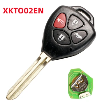 10 adet/grup Xhorse XKTO02EN Toyota VVDI2 / VVDI Anahtar Aracı Max Programcı Evrensel Tel Uzaktan Anahtar 4 Düğmeler Araba Anahtarları XKTO02EN