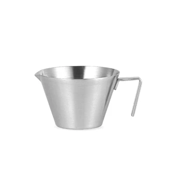 100Ml kahve ölçüm Fincan paslanmaz çelik süt kupası şık Cafe mutfak aksesuarları