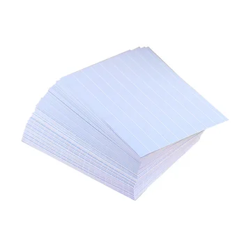 150 Adet Yazma Dizin Kartı Not Kartları Kağıtları Alfabe Flaş Renkli Ofis Yatay Izgara Çizgili Kayıt (Rastgele Renk)