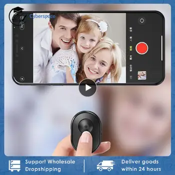 1~10 ADET Şarj Edilebilir bluetooth uyumlu zamanlayıcı Selfie Sopa Deklanşör Kablosuz Uzaktan Kumanda Düğmesi IOS için