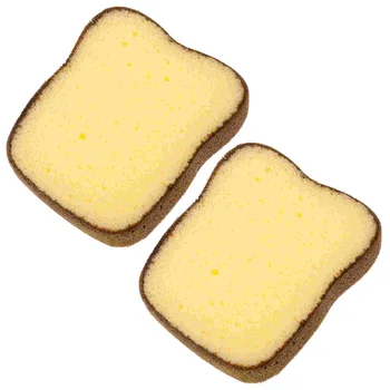 2 Adet Bulaşık Süngeri Ekmek Tost Süngerleri Mutfak Kullanımlık Scrubber Tencere Temizleme Yemekleri