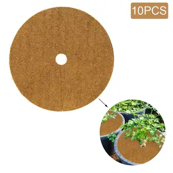20/30/40cm Doğal Coco Hindistan Cevizi Elyaf Ağacı Malç Halka Koruyucu Organik Mat Kapalı Açık Disk bitki örtüsü Saksı