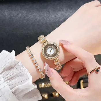 2023 Sevimli Kadın Çelik bilezik İzle Kuvars Lüks Moda Küçük kadranlı saatler Popüler Kol Saati Kadın Zarif