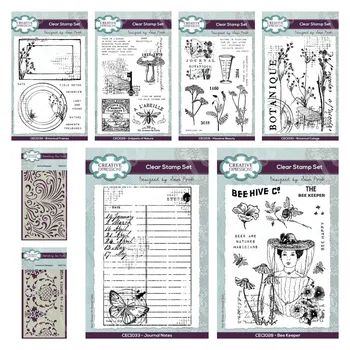 2023 Yeni Duygu Pullar Şablonlar için DIY Scrapbooking Kağıt Kartı Temizle Pullar Zanaat El Yapımı Albümü Katmanlı Şablonlar Şablon