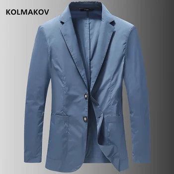 2024 yaz Erkek moda ince iş Rahat Blazer erkek Marka Ceket yaz klasik s Erkek Takım Elbise Ceket Erkek M-4XL