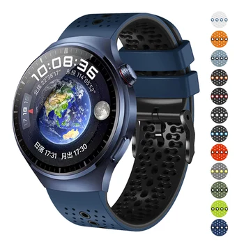 22mm Watchband Silikon Kayış İçin Huawei İzle 4 Pro saat kayışı Değiştirme Huawei GT3 46mm GT 3 SE GT 2 GT2 Pro 2E Erkek Askısı