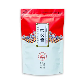 250g Çin TieGuanYin çay seti vakumlu plastik poşetler Anxi Tieguanyin Oolong Çay Geri Dönüşümlü Sıkıştırma HİÇBİR Ambalaj Çanta