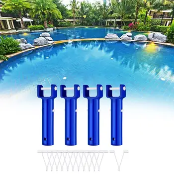 4 Adet Değiştirmeleri V Kolu ile 12 Adet V Klipleri Aksesuarları Yer üstü Havuzu SPA Vakum Skimmer Yaprak Tırmıklar Havuzu Vakum