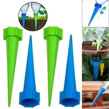 4x Otomatik Damla Sulama Aracı Sivri Otomatik Çiçek Bitki Bahçe Sulama Sistemi Seti Ayarlanabilir Su Kendi Kendine Sulama Cihazı