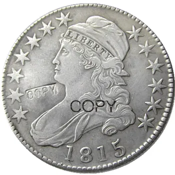 ABD 1815 Kapaklı Büstü Yarım Dolar Gümüş Kaplama Kopya Para