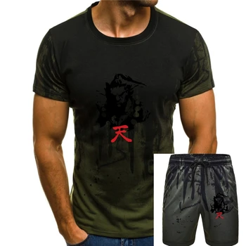 Akuma Japon Kanji T Shirt Sokak Dövüşü Ryu Ken Retro Oyuncular Hediye Erkekler T Gömlek 2020 Yaz Erkek O-boyun Erkek T Shirt