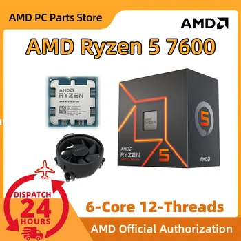 AMD Ryzen 5 7600 Soğutucu İle Yeni R5 7600 Serisi 6 Çekirdekli 3.8 GHz Soket AM5 65W AMD Radeon Grafik İşlemcisi - 100-100001015 KUTU
