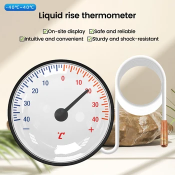Arama Termometre Kılcal sıcaklık ölçer-40 ℃ ila 40 ℃ veya 0 ℃ ila 120 ℃ Sensör Probu ile su ve yağ Sıvı su termometresi