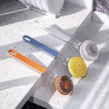 Asılabilir Pot Temizleme Fırçası Tezgah Yağ Lekesi Temizleme Fırçası Mutfak Malzemeleri