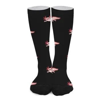 Axalotl-Ambystoma mexicanum-Meksika yürüyüş balık Axolotl Çorap komik çoraplar spor çorapları kadın erkek çorapları baskı