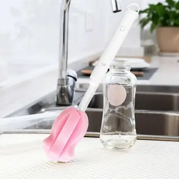 Bardak Temizleme Fırçası Su şişe fırçası Scrubber Uzatılabilir Uzun Saplı Mutfak Temizleme Aracı Termoswine Cam Temizleme Fırçası