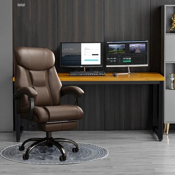 Bel Desteği ofis koltuğu Boyun Desteği Kapak Streç Ffice Sandalye Yüksek Geri İskandinav Cadeira De Escritorio Ofis Mobilyaları