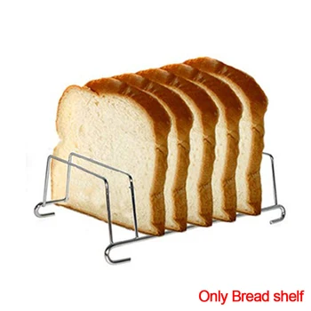 Değiştirin ekmek rafı Uygun Tutucu Mutfak Açık Taşınabilir Pratik Gümüş Paslanmaz Çelik Aracı Hava Fritöz BARBEKÜ