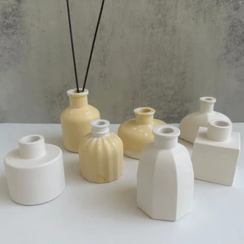 DIY Çimento Vazo silikon kalıp Çiçek Vazolar Yapma Reçine Kalıp Aromaterapi Şişesi Alçı Beton El Sanatları Kalıpları Ev Dekor