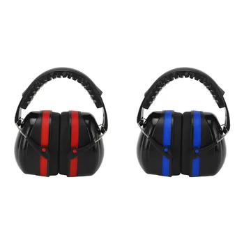 Earmuffs Ince Işçilik Boyutu Ayarlanabilir Ses Engelleme Earmuffs Kompakt ABS Kabuk Işitme Koruma Uyku Yetişkinler için