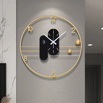 Endüstriyel Saat Duvar Art Deco Minimalist Sessiz Ofis duvar saati Basit Modern Benzersiz Serin Boş Çerçeve Horloge Ev Tasarımı