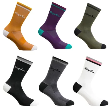 erkekler sıkıştırma Yeni Kaliteli bisiklet çorap çorap Yüksek ve kadın futbol çorapları basketbol çorapları 6 Renk