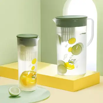 Ev soğuk su ısıtıcısı yüksek sıcaklığa dayanıklı plastik soğuk su şişesi yaz buzdolabı soğuk çay su ısıtıcısı