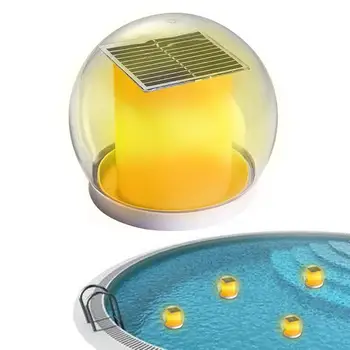 Güneş yüzme havuzu ışıkları açık su geçirmez yüzen lamba otomatik aydınlatma dekoratif ışık yüzme havuzları için teraslar