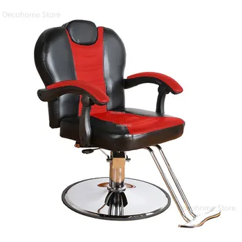 Güzellik Salonu Ayarlanabilir Arkalığı Berber Sandalyeleri Avrupa kuaför sandalyeleri Salon Mobilyaları Modern Kaldırılabilir Döner berber koltuğu