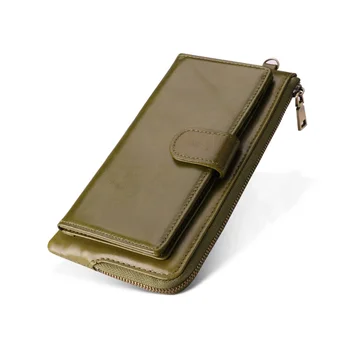 Hakiki Deri Kadın uzun cüzdan RFID Cüzdan Telefonu çanta bozuk para cüzdanı kart tutucu kadın Uzun Tasarım Çanta Debriyaj Kaliteli