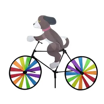 Hayvan Bisiklet Rüzgar Spinner Kedi Yavrusu Fırıldak açık hava bahçe dekorasyonu Fırıldak Ev Yard Sanat Dekorasyon Hediye