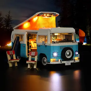 Hprosper led ışık Lego 10279 Creator Uzman Volkswagen T2 karavan Yapı Taşları İle Uyumlu (Dahil Değil Model)
