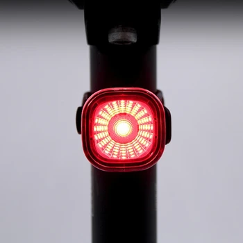 IPX6 Bisiklet Akıllı El Feneri Bisiklet Kuyruk İşık 3 İşık Modları Hızlı Bırakma Arka Fren Gece sürme ışık