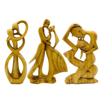 İkili heykelcikler Sanat El Sanatları Sevgilisi Öpüşme Heykeli Kitaplık Ofis Dekor