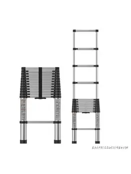 Kalınlaşmış Yukarı Ve Aşağı 7 M Alüminyum Alaşım Düz Merdiven Teleskopik Merdiven Bambu Ortak Katlanır Asansör Ve Güz Kabine Merdiven