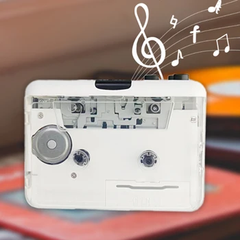 Kaset Çalar Tam Şeffaf Kabuk Kaset MP3 Formatlı Kaset Çalar İngilizce Dinleme Müzik Dinlemek için Kaset Çalar