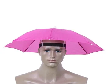 Katlanabilir Taşınabilir Kullanışlı Şemsiye Şapka Kap Şapkalar Şemsiye Plaj Kamp Kap Balıkçılık Yürüyüş Kafa Şapka Açık Spor Yağmurluk