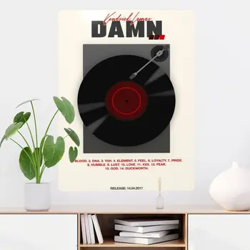 Kendrick Lamar Lanet Metal Tabela Dekor 12x16in Aşınmaya dayanıklı Güzel Dekor Garaj