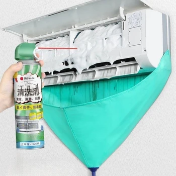 Klima Temizleme çanta seti sızdırmaz Klima Temizleme Kapağı Drenaj Su Borusu İle Tam Set Temizleme Araçları