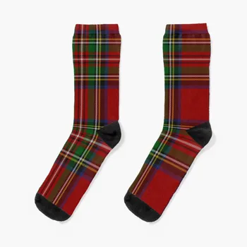 Kraliyet Stewart Kırmızı Tartan Çorap erkek çorap hip hop Erkek çorap spor çorapları erkekler için