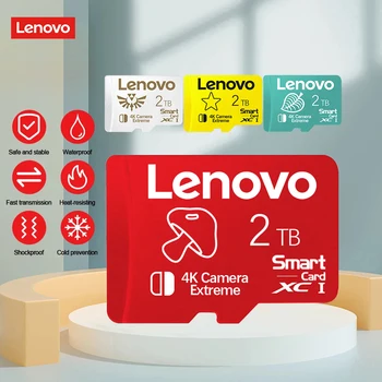 Lenovo 2TB A2 U3 Mikro TF SD Kart 1TB 512GB 256GB SD/TF Flash Bellek Kartı V30 Yüksek Hızlı cartao de memoria nintendo anahtarı İçin