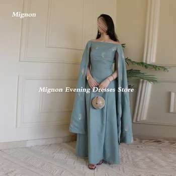 Mignon Saten A-line Balo elbisesi Off-the-omuz Yaka Popüler Akşam Resmi Ayak Bileği uzunlukta Zarif Parti Elbiseler Kadınlar için 2023