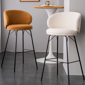 Modern Ofis Sayacı Lüks Bar sandalyeleri İskandinav Yüksek Minimalist Metal Mutfak Bar Sandalyeleri Tasarım Kahvaltı Taburete Mobilya 
