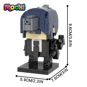 MOOXI Anime Karakter Aksiyon Figürü Silah Kask Yapı Taşı Araya Tuğla Modeli Yaratıcı Oyuncak Çocuk Hediye Için MOC1200
