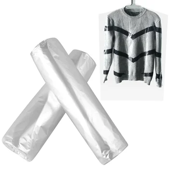 OUNONA 50 ADET 60x100cm Giysi Toz Tek Kullanımlık Şeffaf Konfeksiyon Çanta Toz Kalkanı Şeffaf Konfeksiyon Çanta Takım Çantası