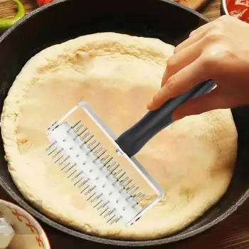 Paslanmaz Çelik Pizza Zımba hamur açma İşlemi Pasta Pasta İğne Geniş Kullanım Zanaat Pişirme Aracı Sadece Mutfak İçin Kullanın