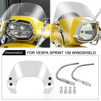 Piaggio Vespa Sprint için 150 2013- 2020 2021 2022 Motosiklet ön cam ön cam Motosiklet Saptırıcı Koruyucu