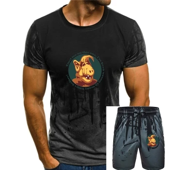 Rahat Alf Guru T Shirt Yüksek Kaliteli Erkek Yaz Streetwear Tee O-Boyun Artı Boyutu T-shirt noel hediyesi Tshirt Pamuklu Kumaş