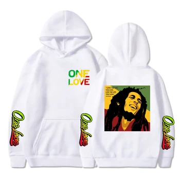 Rapçi Bob Marley Erkekler Hoodie Moda Ceket Unisex Hoodie Hip Hop Kadın Terlemeleri Legend Reggae Bir Aşk Hoody Sonbahar erkek giyim